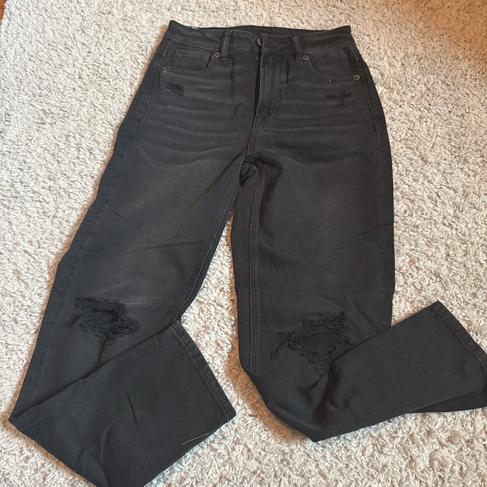 American Eagle Outfitters Black Straight Leg Jeans